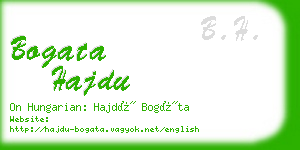 bogata hajdu business card
